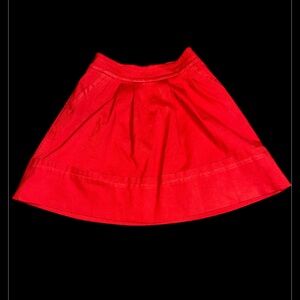 Marc by Marc Jacobs Womens Skirt‎ Flare Pleated Short Ruby Red Small XS